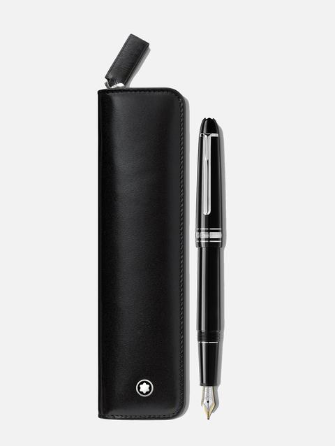 Set with the Meisterstück classique platinum-coated fountain pen and Montblanc 1 pen pouch with zip