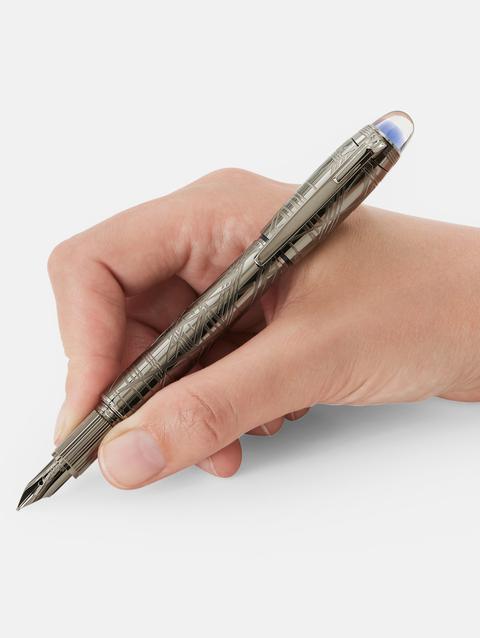 Starwalker Space Blue Metal Fountain Pen